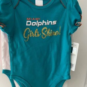 Miami Dolphins onesie 3 pack baby girl